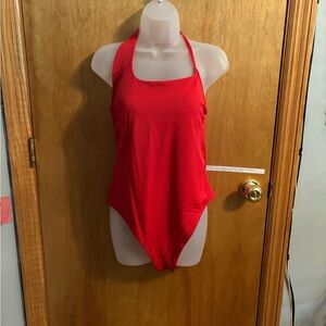 Shade & Shore Red One Piece Swimsuit